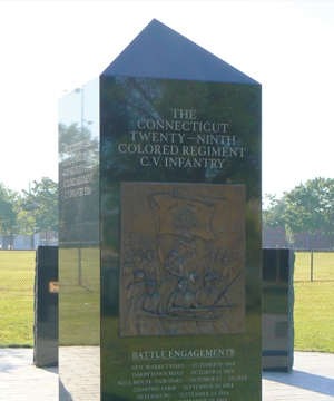 Connecticut 29th colored regiment Monument